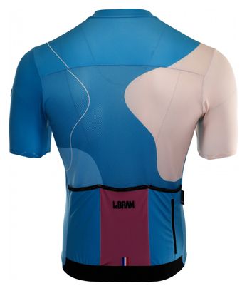 Maillot Manches Courtes LeBram Testanier Bleu Coupe Ajustée