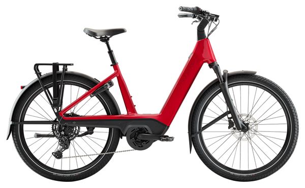 Bicicletta elettrica da città Trek Charter+ 4 R9 Lowstep Shimano Cues 9V 800Wh 700 mm Rosso 2026