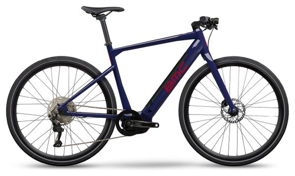 Vélo Fitness Électrique BMC Alpenchallenge AMP AL One Shimano Deore 11V 625 Wh 700 mm Bleu Ultramarine 2022