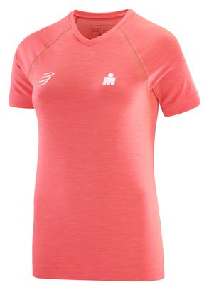 Maillot manches courtes Compressport Femme IronMan Seaside Corail 