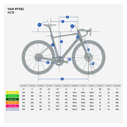 Bicicleta de Carretera Van Rysel NCR CF Shimano Tiagra 10V 700mm Gris 2023