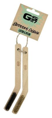GS27 Brass and Nylon Chain Brushes pack x2