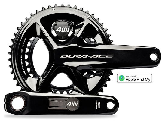 Pédalier Capteur de Puissance 4iiii Precision 3+ Pro Dual Side - Shimano Dura-Ace FC-R9200 54/40 Dents 12V Noir