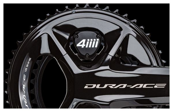 4iiii Precision 3+ Pro Dual Side Powermeter Kurbelgarnitur - Shimano Dura-Ace FC-R9200 54/40T 12S Schwarz