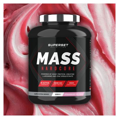 Mass Hardcore (2 25kg) - Superset Nutrition - Strawberry Ice Cream - Gainers