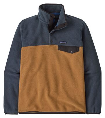 Pile leggero Synchilla Snap-T da uomo Patagonia Blu/Marrone