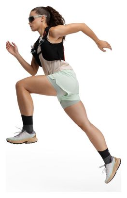 Short double couche trail running femme Randonnée Araroa Mint Vert