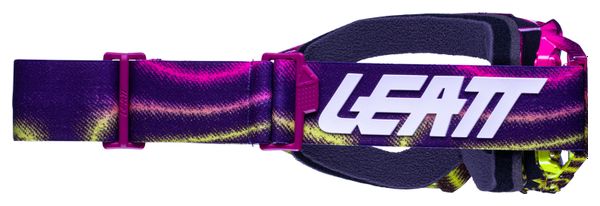 LEATT Velocity 5.5 Masker - Zebra Neon - 58% Lichtgrijze Lens