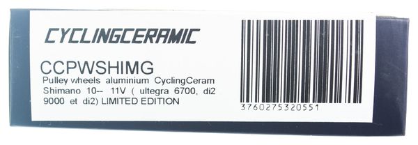 CyclingCeramic Jockey Wheels Shimano 10 / 11s (Limited Edition Gold)