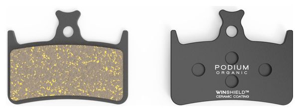 Paire de Plaquettes AMP Podium - Hope E4/Mono M4/RX4 - Revêtement Ceramic/Organique