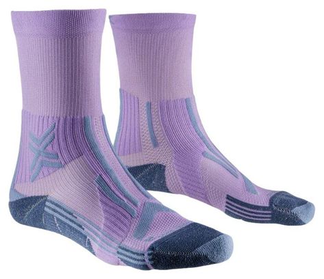 X-Socks Trailrun Perform Crew Calcetines para mujer morados azules