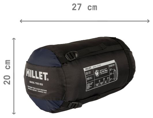 Sac de Couchage Unisexe Millet Baikal 1100 Regular Bleu