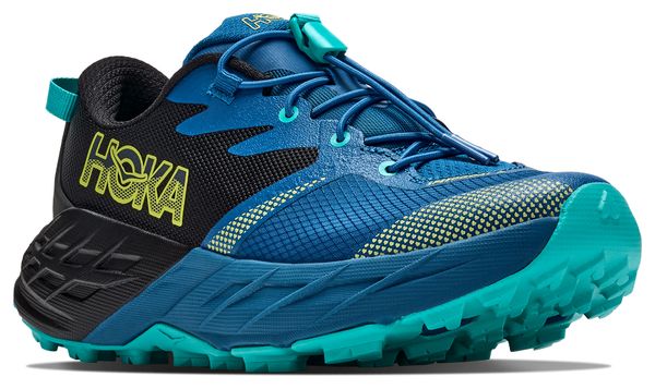 Hoka Speedgoat 7 Blue/Black Trail Running Shoes for Kids