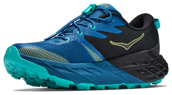 Hoka Speedgoat 7 Blue/Black Trail Running Shoes for Kids