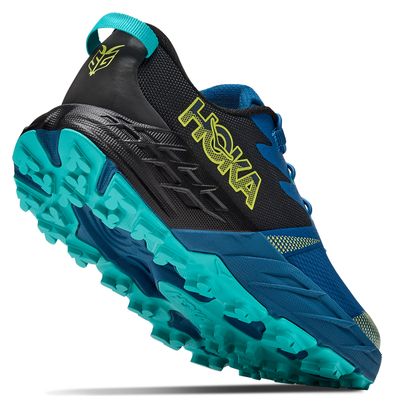 Hoka Speedgoat 7 Blue/Black Trail Running Shoes for Kids