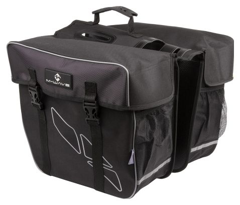 M Wave Amsterdam Double Luggage Rack Bags 30 L Black