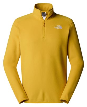 Polaire The North Face 100 Glacier 1/4 Zip Jaune Homme