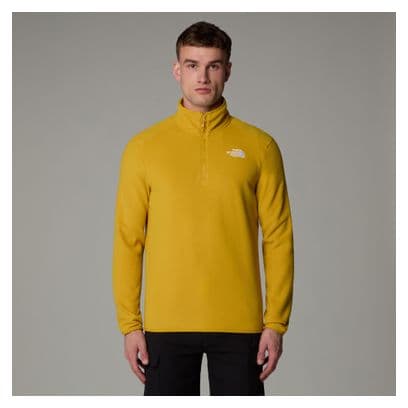 Polaire The North Face 100 Glacier 1/4 Zip Jaune Homme