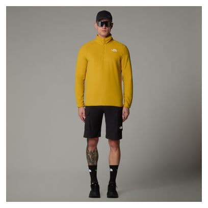 Polaire The North Face 100 Glacier 1/4 Zip Jaune Homme