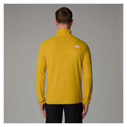 Polaire The North Face 100 Glacier 1/4 Zip Jaune Homme