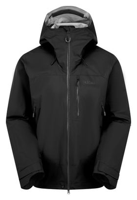 RAB Firewall Mountain Regenjacke Schwarz Mann