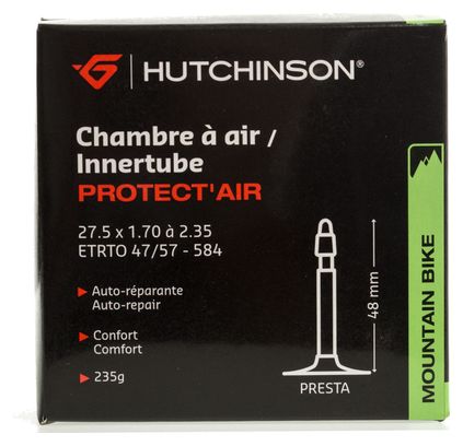 Hutchinson Protect'Air MTB Tube -  27.5x1.70 to 2.35 Presta Valve