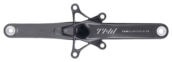 THM Carbones Clavicula SE Compact (110 BCD) Bielas con medidor de potencia Carbono mate (sin plato)