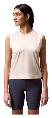 Camiseta sin mangas Endura Loop beige para mujer