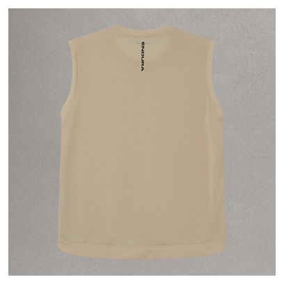 Camiseta sin mangas Endura Loop beige para mujer