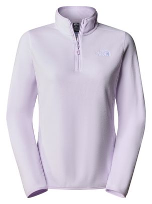 Forro polar The North Face 100 Glacier 1/4 Zip Rosa para mujer