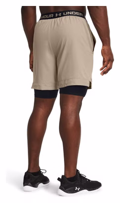 Under Armour Vanish Woven Beige Heren 2-in-1 Shorts