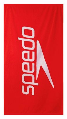 Speedo Logo Towel Red / White
