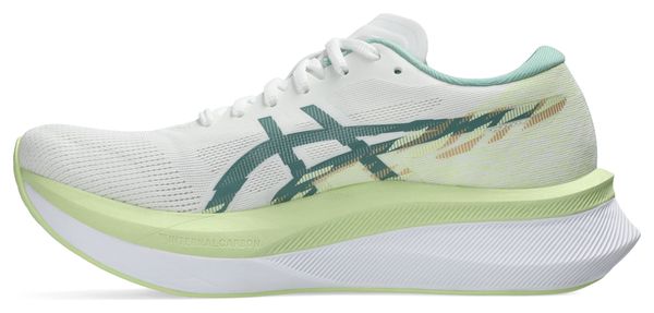 Chaussures Running Asics Magic Speed 4 Blanc/Vert Femme