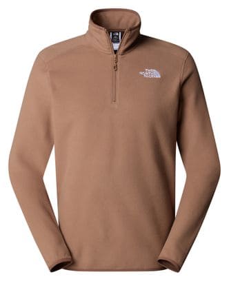 Polaire The North Face 100 Glacier 1/4 Zip Marron Homme