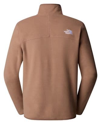 Polaire The North Face 100 Glacier 1/4 Zip Marron Homme