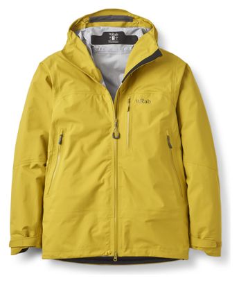 Chaqueta impermeable RAB Firewall Mountain Yellow para hombre