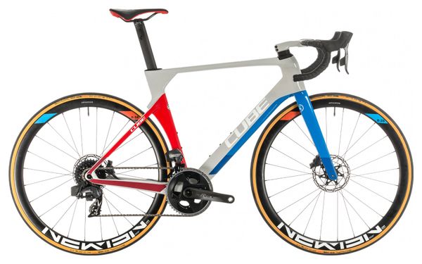 Bici da Corsa Cube Litening C:68X Race Sram eTap AXS 12v Teamelite / Grigio 2020
