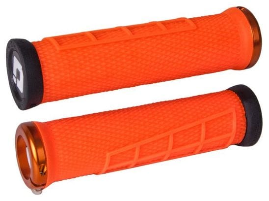 Pack poignee ODI elite flow lock on 130mm orange