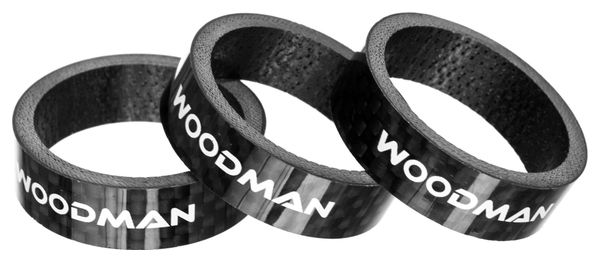 Entretoises de Direction Woodman Carbone 10mm (x3)