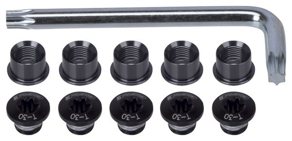 FSA Chainring Bolts Road (10 uds) Negro