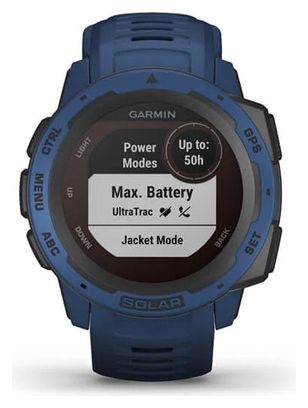 Orologio Garmin Instinct Solar GPS Tidal Blue