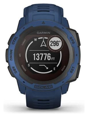 Orologio Garmin Instinct Solar GPS Tidal Blue