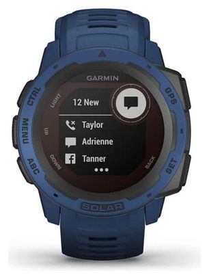 Orologio Garmin Instinct Solar GPS Tidal Blue