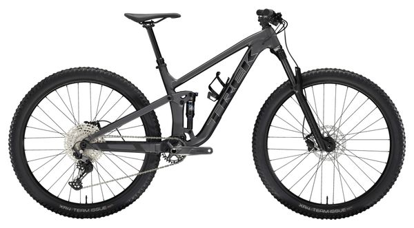 Trek Top Fuel 5 MTB a sospensione totale Shimano Deore 12S 29'' Grigio Nero Opaco 2024