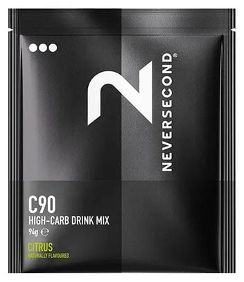 Boisson énergétique Neversecond C90 High Carb Drink Mix Agrumes - 94g