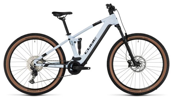 Cube Stereo Hybrid 120 Pro 750 Electric Full Suspension MTB Shimano Deore 12S 750 Wh 27.5'' Flash White 2024