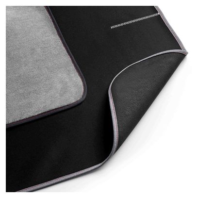 Esterilla de entrenamiento Elite Dry Mat negra/gris
