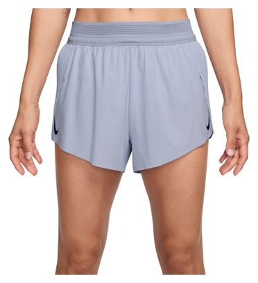 Gesplittete Shorts Nike Dri-Fit ADV Aeroswift 3in Grau Blau Damen