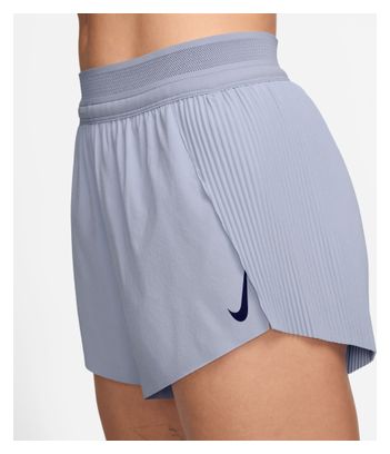 Gesplittete Shorts Nike Dri-Fit ADV Aeroswift 3in Grau Blau Damen