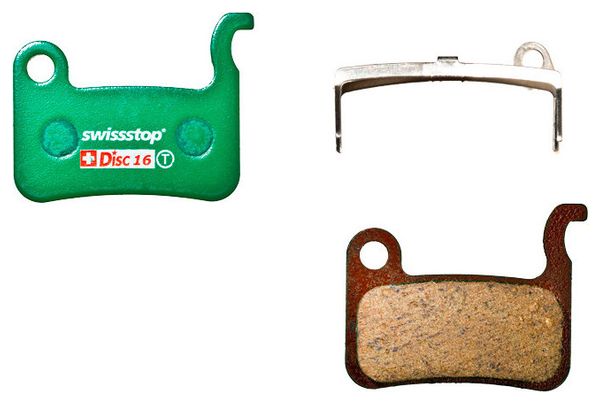 SWISSTOP Pair of Organic Disc 16 brake pads SHIMANO XTR, XT, SLX, LX, DEOR, SAINT